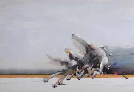 Сериграфия Shahabuddin - Le Saut