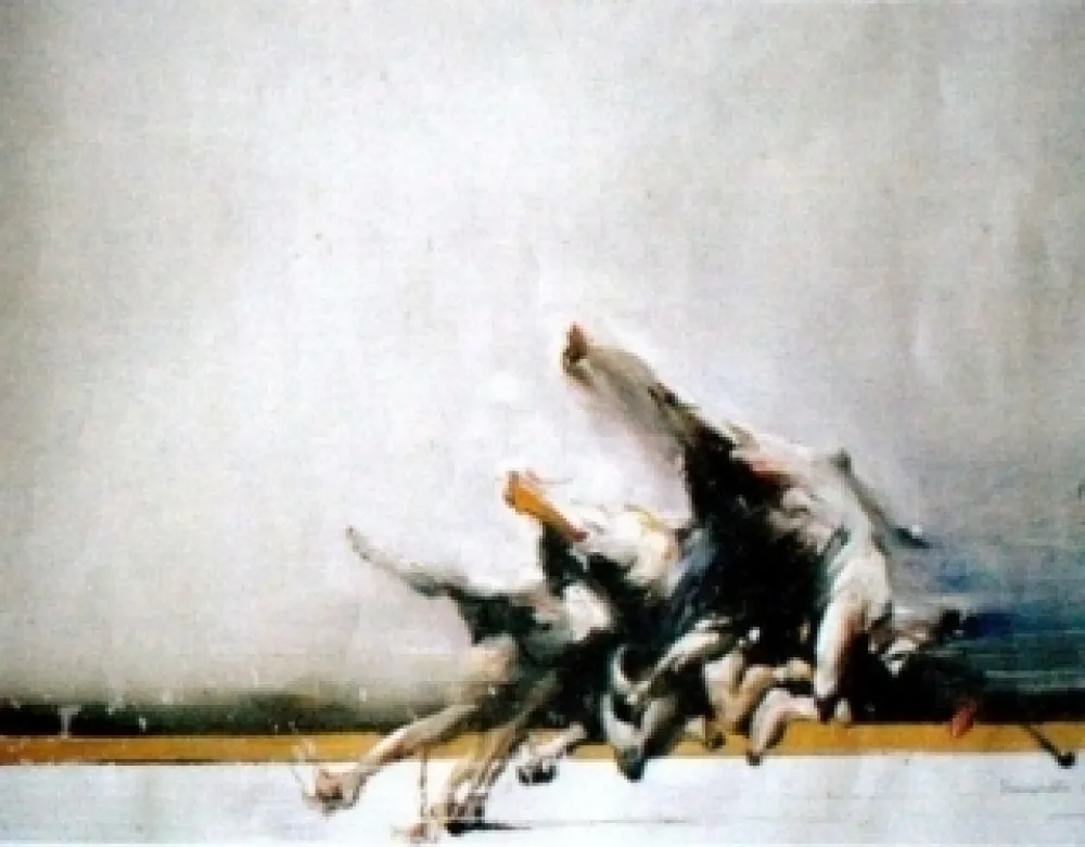 Литография Shahabuddin - Sans titre