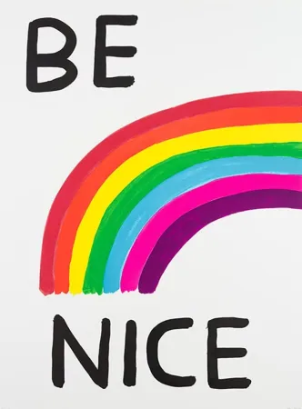 Сериграфия Shrigley - Be Nice