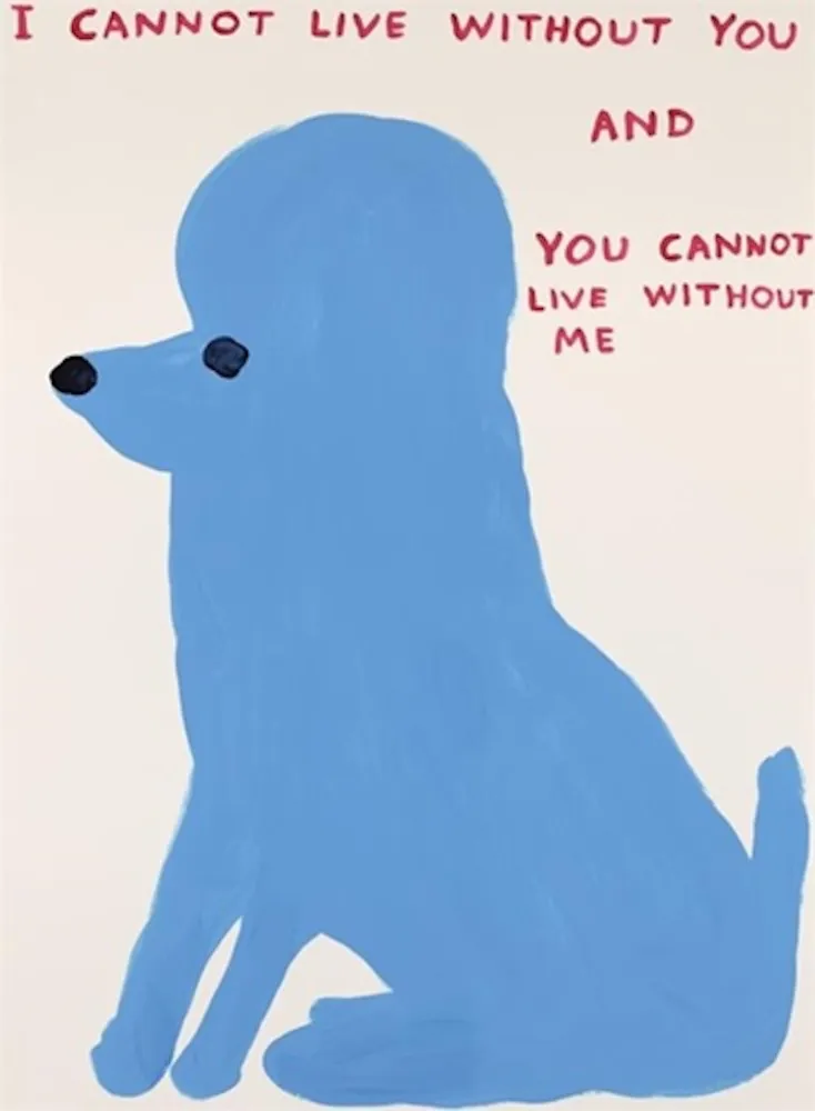Сериграфия Shrigley - I Cannot Live Without You