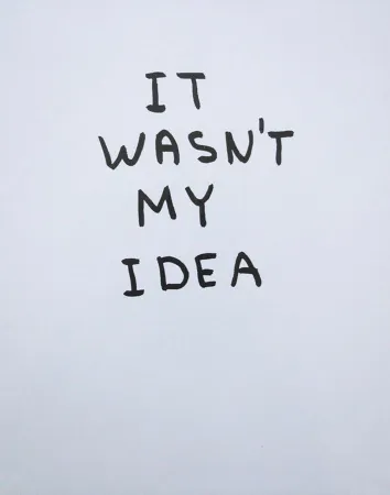 Многоэкземплярное Произведение Shrigley - It Wasn't My Idea