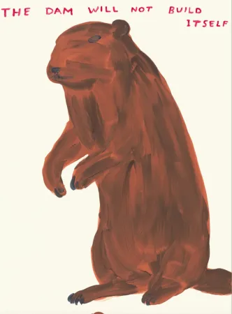 Сериграфия Shrigley - The Dam Will Not Build Itself