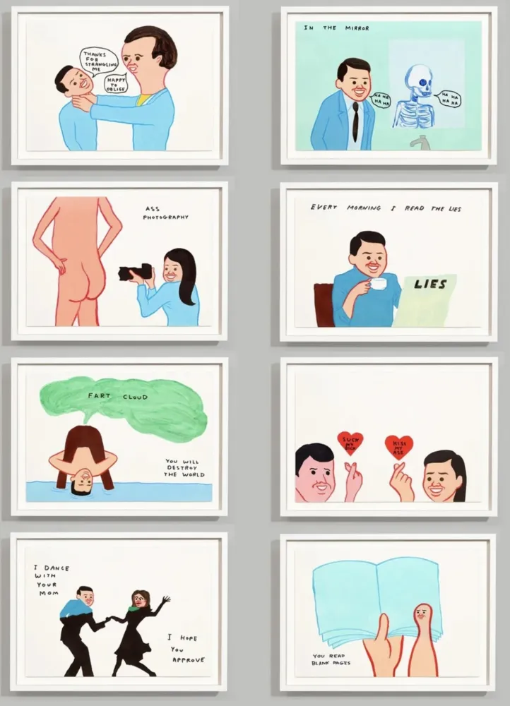 Многоэкземплярное Произведение Shrigley - Vote (set of 8)