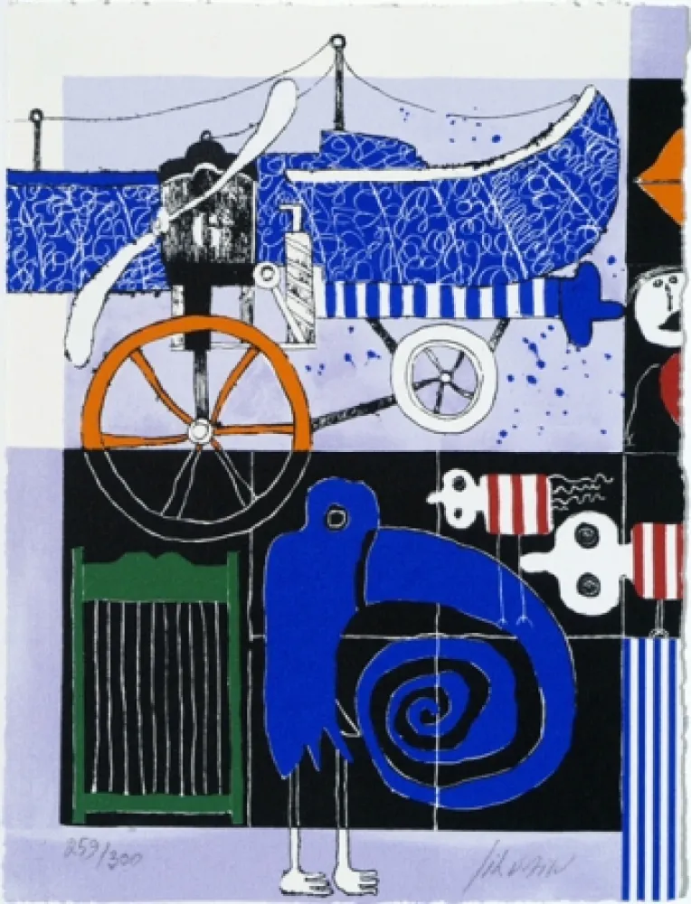 Сериграфия Silvain - The Bird