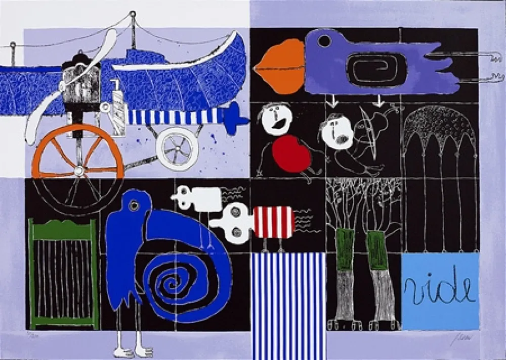 Сериграфия Silvain - The Blind Bird 