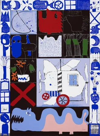 Сериграфия Silvain - Vol de nuit