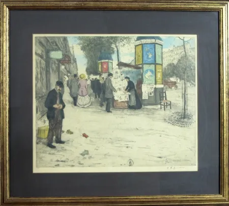 Офорт И Аквитанта Simon - PARIS