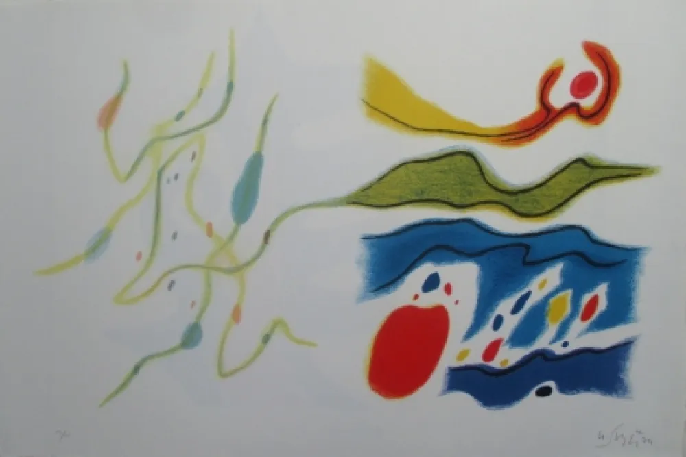 Литография Singier - Blason du corps blessé