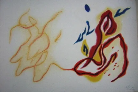 Литография Singier - Blason du corps blessé