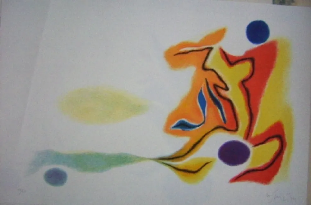 Литография Singier - Blason du corps blessé