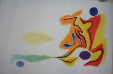 Литография Singier - Blason du corps blessé