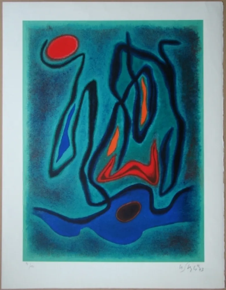 Литография Singier - Composition