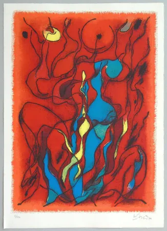 Литография Singier - Hommage a Fellini