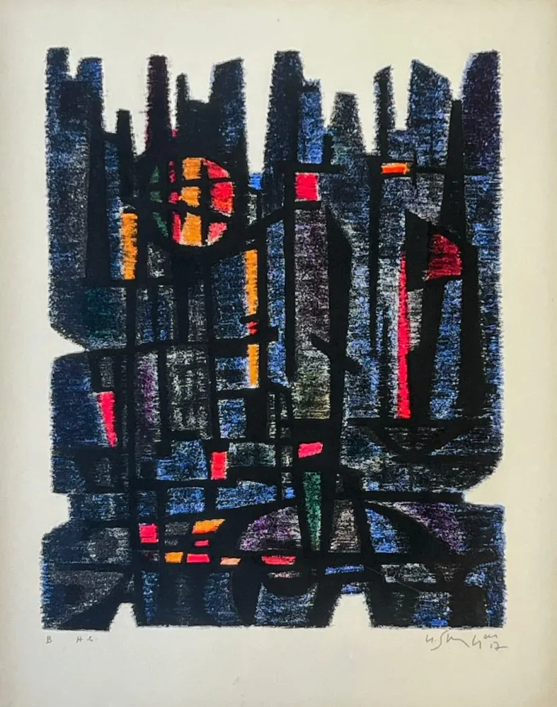 Литография Singier - L'Appareil de Maître Gessner 