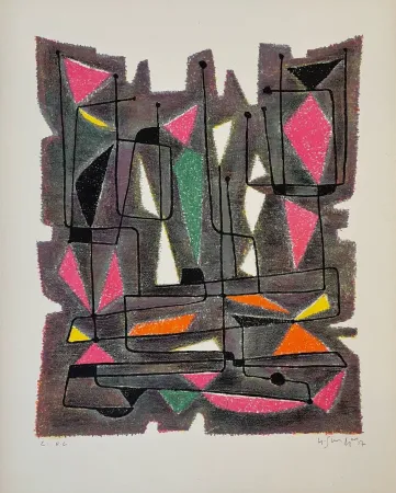 Литография Singier - Le Fureur de Nicolas de Bocagne 