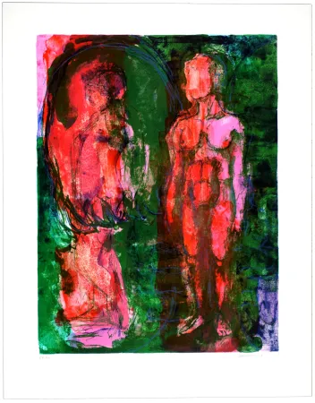 Литография Siversten - Figure et faune 