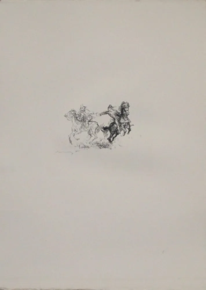 Литография Slevogt - Die feindlichen Brüder 