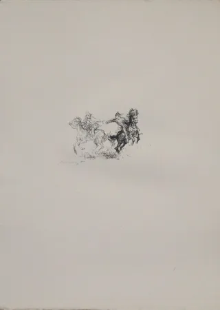 Литография Slevogt - Die feindlichen Brüder 