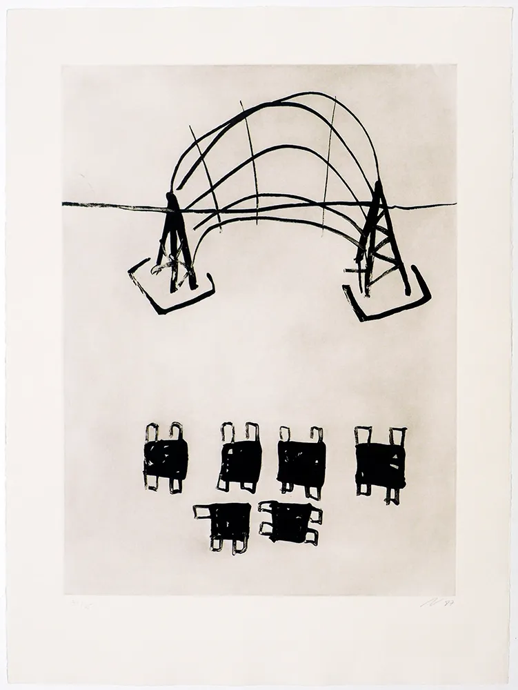 Гравюра Solano - Plaça del joc de la pilota III