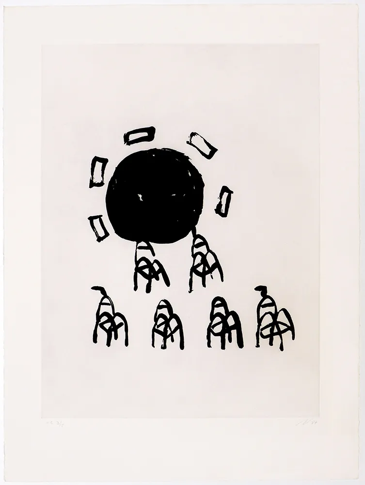 Гравюра Solano - Plaça del joc de la pilota IV