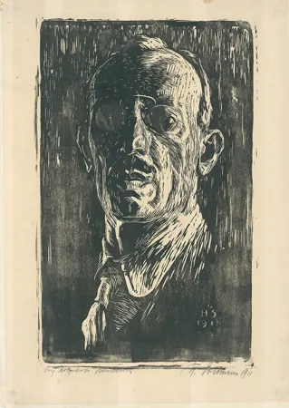 Гравюра На Дереве Soltmann - Selbstbildnis
