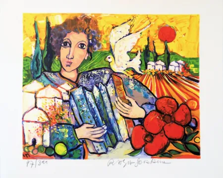 Литография Sorkine - Colombe de la Paix