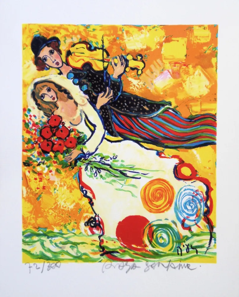 Литография Sorkine -  Mariage au violon