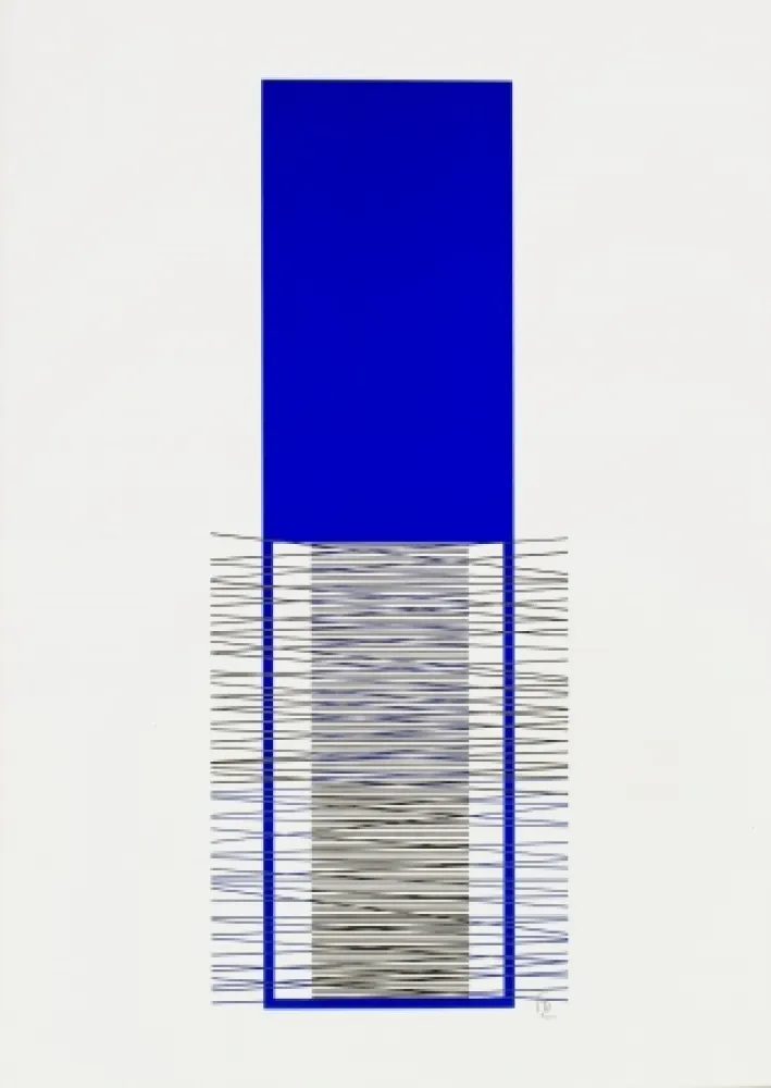 Сериграфия Soto - Caroni (Blue) 