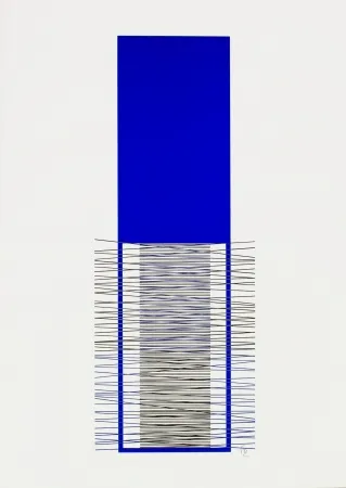 Сериграфия Soto - Caroni (Blue) 