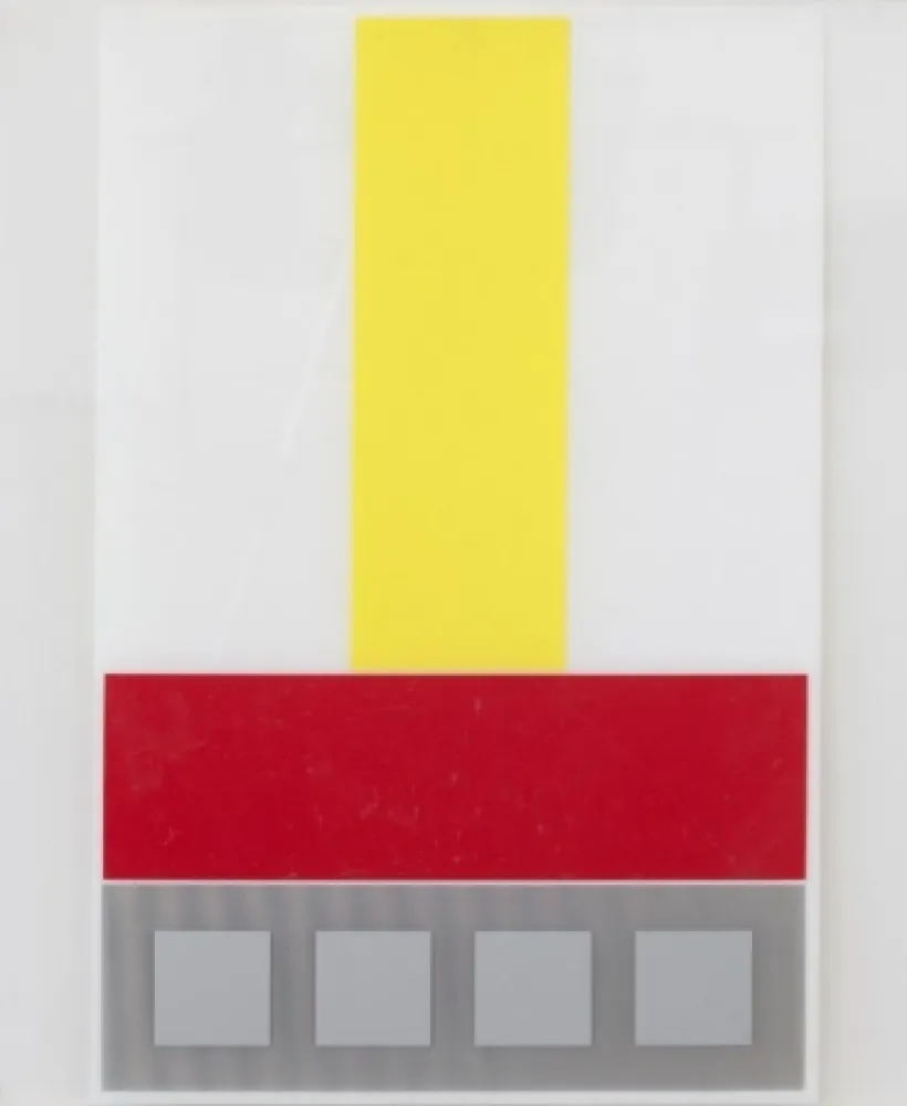 Многоэкземплярное Произведение Soto - Composicion en Amarillo Blanco y Rojo