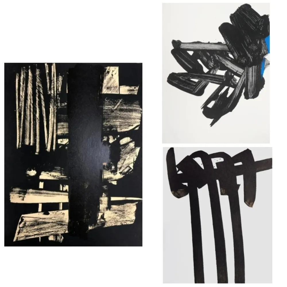 Литография Soulages - 3 Lithographs