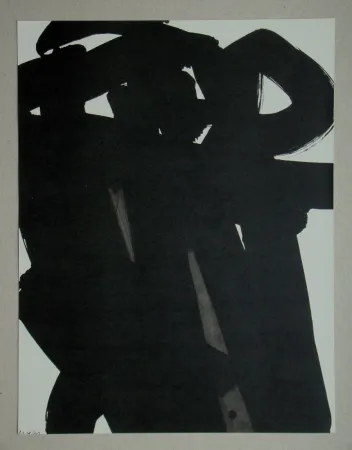 Литография Soulages (After) - Gouache, 1966