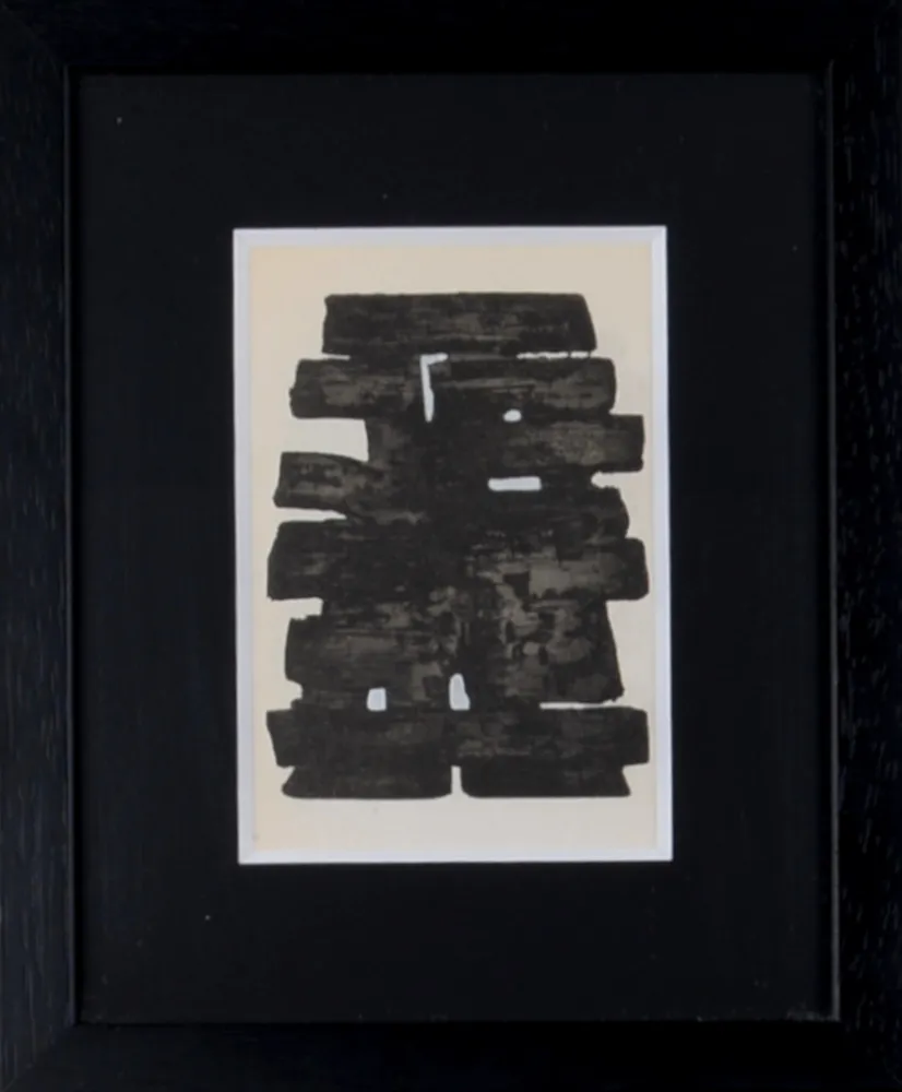Трафарет Soulages (After) - Gouaches et gravures (A), 1957 - Framed!