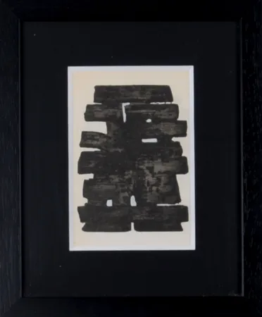 Трафарет Soulages (After) - Gouaches et gravures (A), 1957 - Framed!