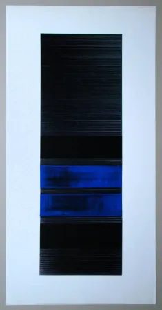 Гашение Soulages (After) - Peinture - 1990