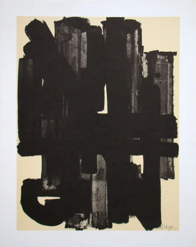 Литография Soulages (After) - Peinture sur papier - 1953