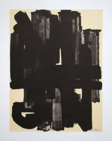 Литография Soulages (After) - Peinture sur papier - 1953