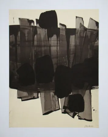 Литография Soulages (After) - Peinture sur papier - 1959
