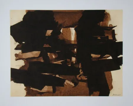 Литография Soulages (After) - Peinture sur papier - 1960