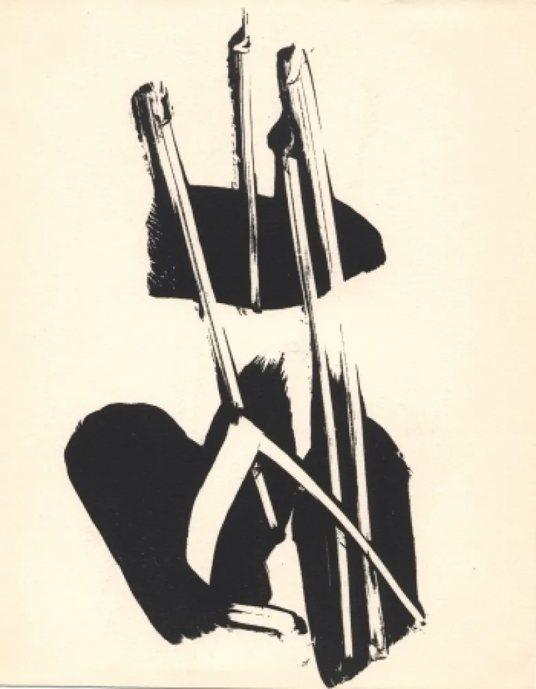 Литография Soulages - Depaysage