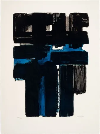 Офорт И Аквитанта Soulages - Eau-Fort Xa