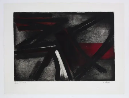 Офорт Soulages - Eau forte 2