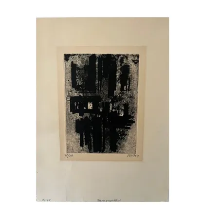 Литография Soulages - Eau-Forte IV (1957) 