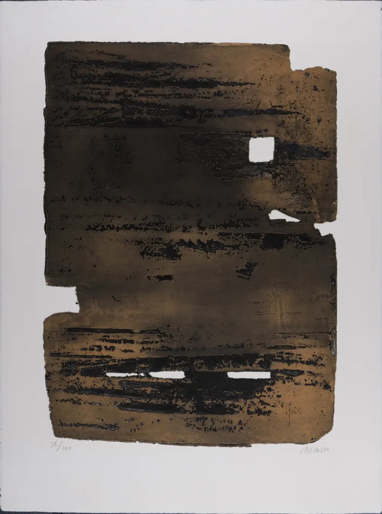 Гравюра Soulages - Eau-forte n° 15, 1961 - Hand-signed!