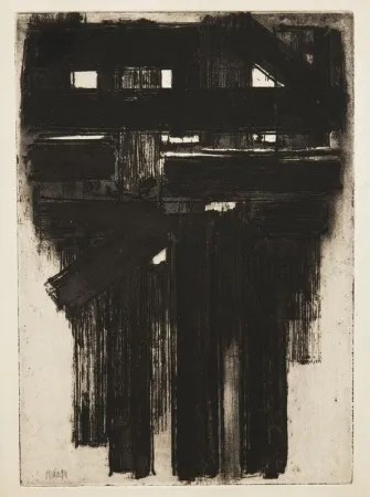 Офорт Soulages - Eau-forte n° III