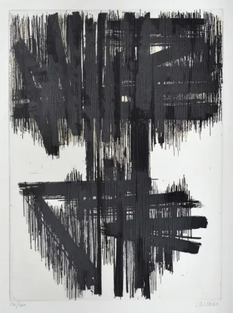 Офорт Soulages - Eau-forte n° VI