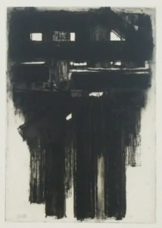Офорт Soulages - Eau-forte n°3