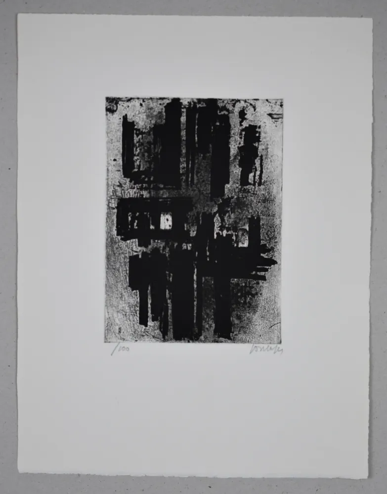 Офорт Soulages - Eau-forte n°IV