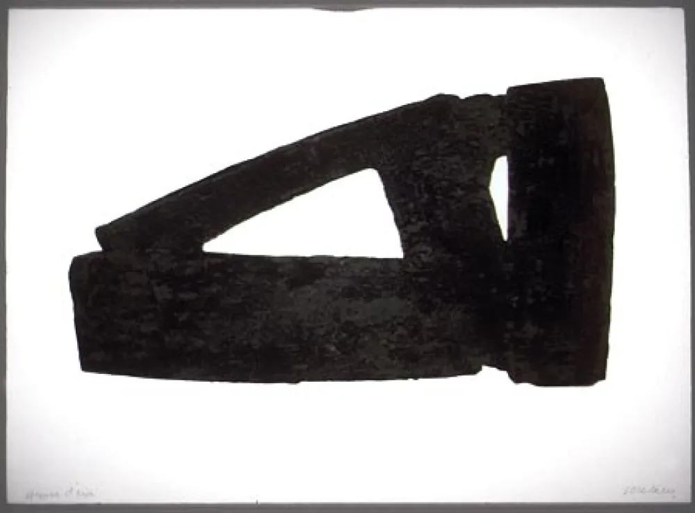 Офорт И Аквитанта Soulages - Eau-forte n°XXXII