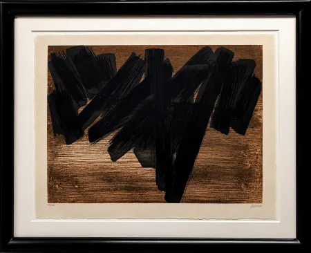 Офорт И Аквитанта Soulages - Eau-forte V
